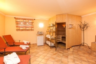 Finnische Sauna und Infrarotkabine im Appartementhaus Fortuna